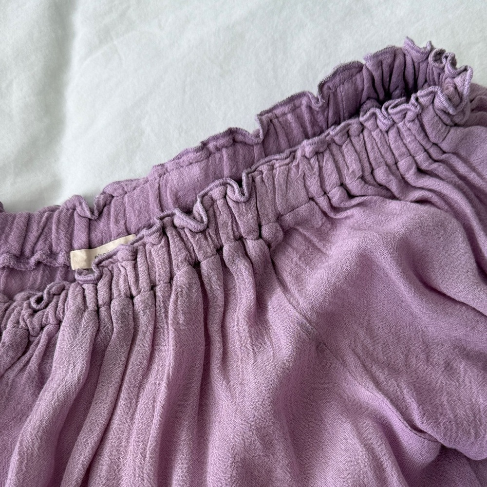 Eberjey Lilac off the shoulder skirt set. - Picture 4 of 6